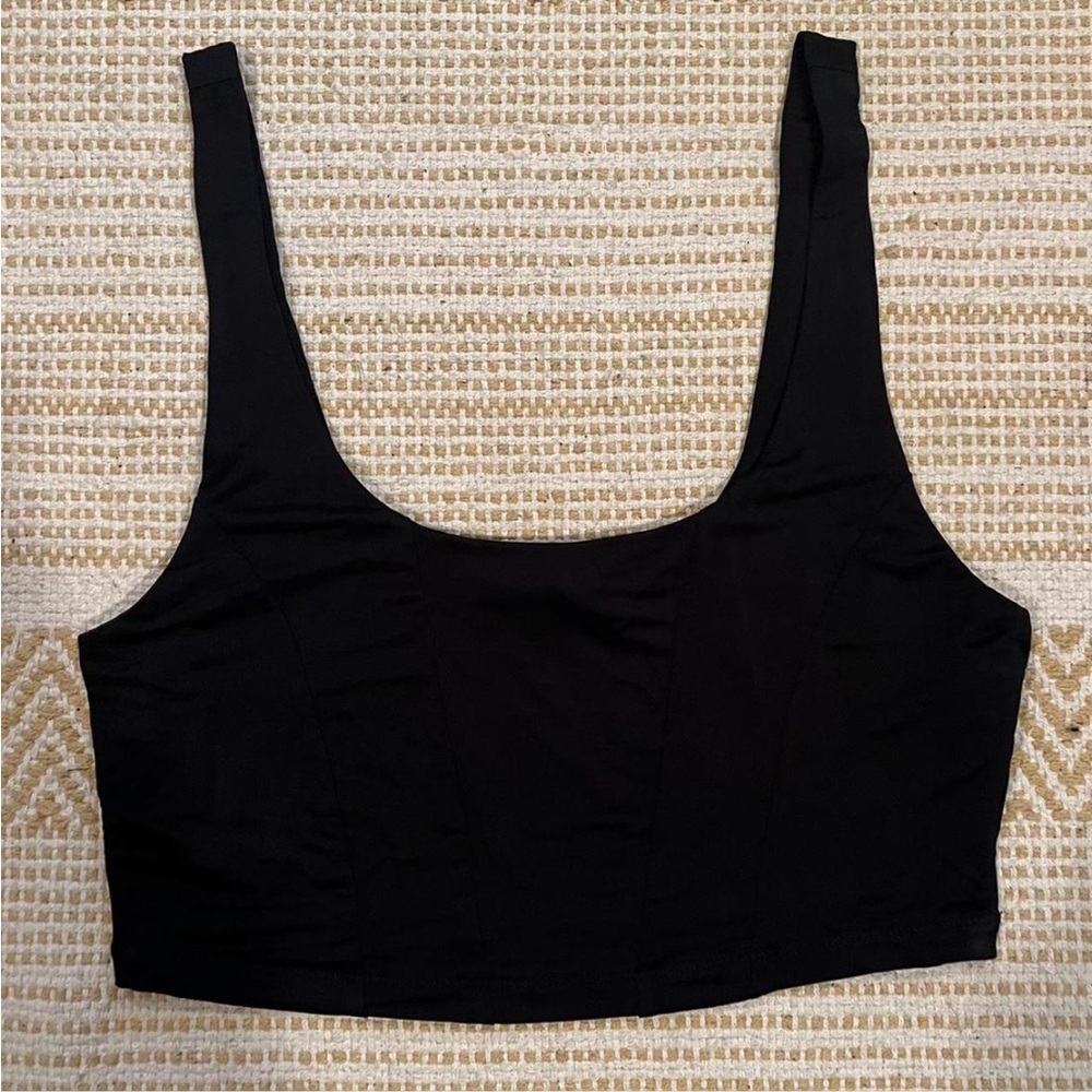 Free People Black Cropped Tank Top